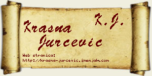 Krasna Jurčević vizit kartica